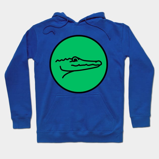 Green crocodile Hoodie by MarketDino